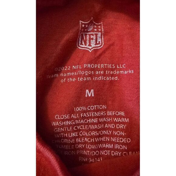 Snow Place Like Buffalo NFL Red Long Sleeve Shirt kids M Cotton Football Fans - Picture 4 of 5